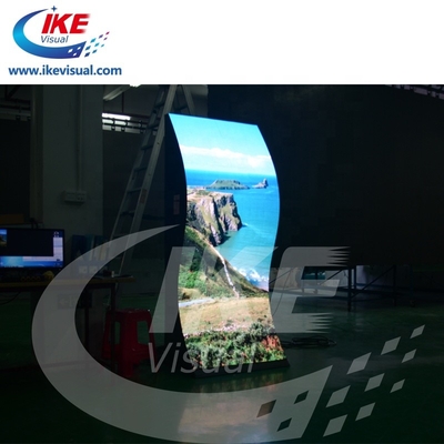 Store Indoor LED Advertising Screens Billboard Curved Full Color 1200 nits